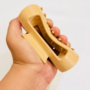 Honey Butter: Honey Butter Matte Hair Claw – Large Unbreakable Silicon Clip