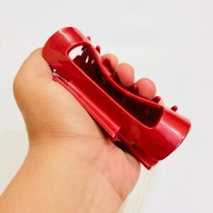 Cherry Merlot: Deep Red Unbreakable Matte Hair Claw – Large Silicon Non-Slip Clip