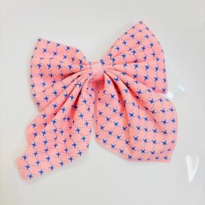 Pink Supernova Fabric Hair Bow