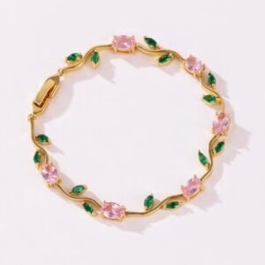 Rose Sorbet Tulip Vine Bracelet | Anti Tarnish