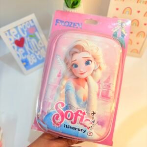Frozen-Inspired 3D Embossed Queen Sofia Stationery Organizer - Premium Hard Shell Pouch