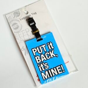 Put It Back It's Mine Silicon Luggage Tag Travel Accessories