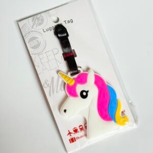 Pink Mane Unicorn Silicon Luggage Tag Travel Accessories