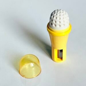 Aesthetic Mic-Style Pencil Sharpener & Hidden Eraser