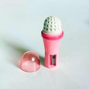 Popstar Dreams: 2-in-1 Microphone Sharpener & Eraser Duo ~ PINK