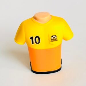 Pastel Soccer Jersey Stationery | 2-in-1 Pencil Sharpener & Large Eraser | Aesthetic School Supplies ~ Yellow and Orange