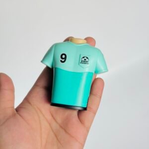 Pastel Soccer Jersey Stationery | 2-in-1 Pencil Sharpener & Large Eraser | Aesthetic School Supplies ~ Teal Colour