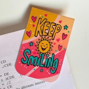 Keep Smiling Sunshine Magnetic Bookmark School Stationery