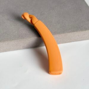 Soft Apricot Matte Banana Clip ~ Big