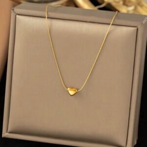 Tiny Golden Heart Anti-Tarnish Necklace