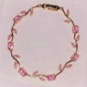Rose Sorbet Tulip Vine Bracelet | Anti Tarnish