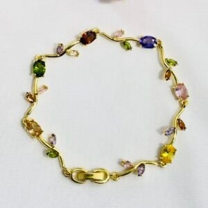 Enchanted Meadow Wildflower Tulip Bracelet | Anti Tarnish