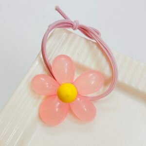 Rose Quartz Coquette Resin Flower Band