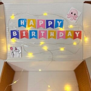 Add Happy Birthday Sticker + Lights to your Hamper