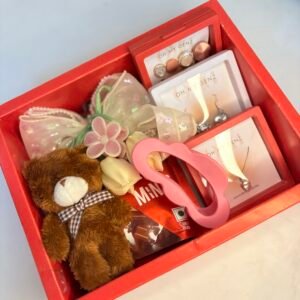 🎀 Birthday Surprise Gift Hamper for Girls – Teddy, Jewelry & Chocolate Box