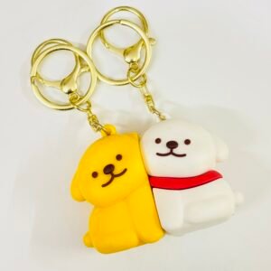 Golden Hug Magnetic Couple Keychains