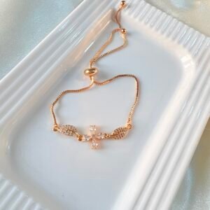 Grace Cross Anti Tarnish Rose Gold Bracelet