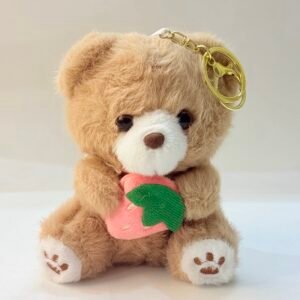 Berry Hug Teddy Bag Charm Keychain🍓