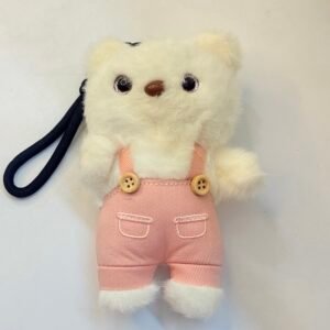 Peaches Teddy Bag Charm Keychain🎀