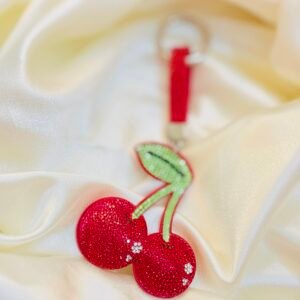 Sweet Cherry Crystal Bag Charm
