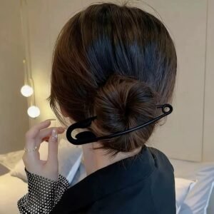 Viral Safety Pin - Hair Accessory - Black