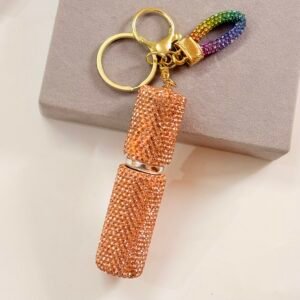 Glamorous Rhinestone Refillable Perfume Charm