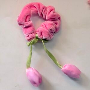 HOT PINK TULIP SCRUNCHIE