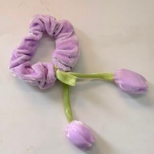 LAVENDER TULIP SCRUNCHIE