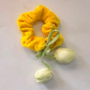 YELLOW TULIP SCRUNCHIE