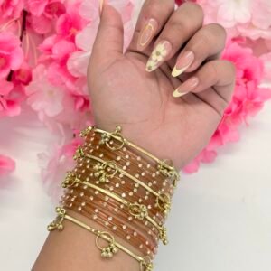 Peach Bloom Kashmiri Bangle