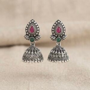 The Navrang Oxidized Jhumkas