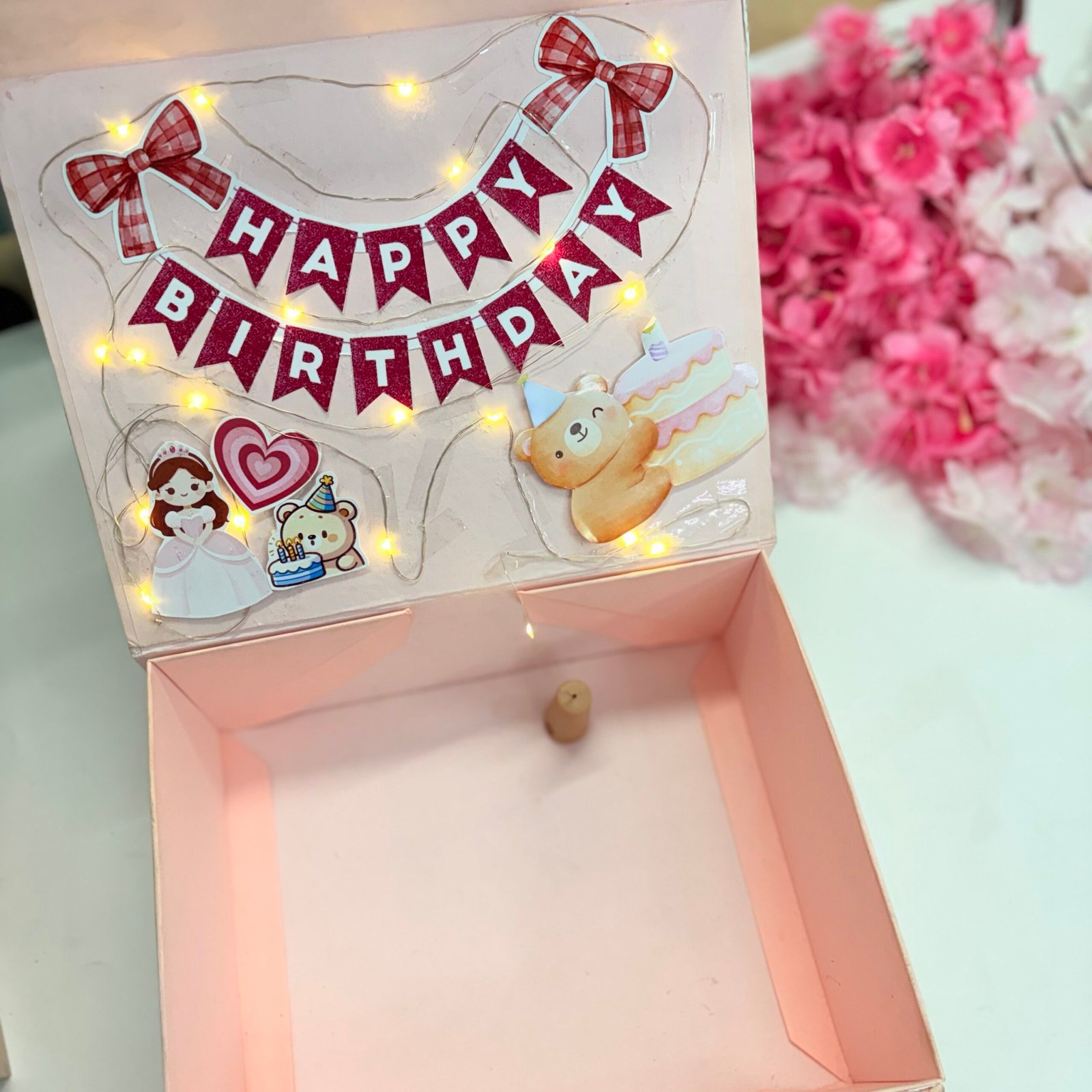 Add Happy Birthday Banner LED Gift Box (add products worth ₹1000/- at least in the box from our website)
