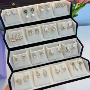Korean Earrings Box - 16 Pairs